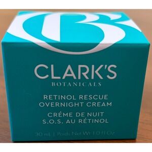 NIB Clarks Botanicals Retinol Rescue Overnight Cream 30ml 1.0oz